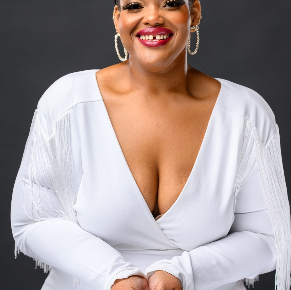 White Gown with Fringe